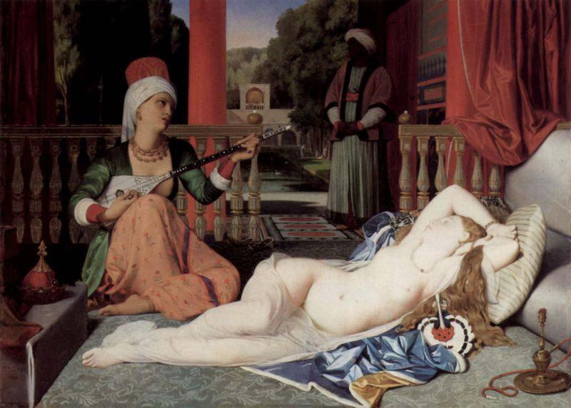 Jean Auguste Dominique Ingres Odalisque with a Slave oil painting picture